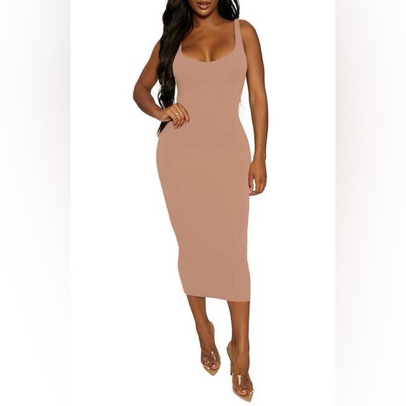 naked wardrobe Dresses & Skirts - Sculpt Tank Midi Dress